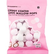 Woolworths Candy Coated Choc Mallow Pops