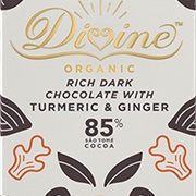 Divine Turmeric &amp; Ginger 85% Dark Chocolate