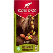 Cote D'Or Noir Pistaches Caramelisees