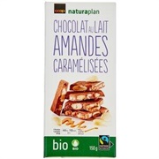Coop Naturaplan Chocolat Au Lait Amandes Caramelisees
