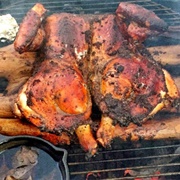 Eat Jerk Chicken in Jamaica