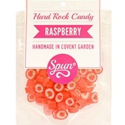 Spun Raspbery Hard Rock Candy