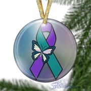 Suicide Awareness Ribbon Ornament