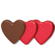 Milk Chocolate Foiled Hearts