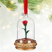 Beauty and the Beast Rose Ornament
