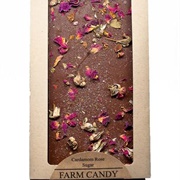Farm Candy Cardamom Rose Sugar Chocolate Bar