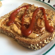 Toast With Peanut Butter and Ketchup