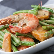 Ginataang Kalabasa at Hipon