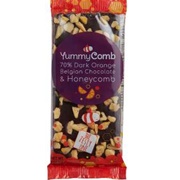 Yummycomb 70% Dark Orange & Honeycomb Bar
