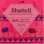 Shattell 56% Milk &amp; Quinoa Bean to Bar Chocolate