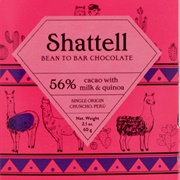 Shattell 56% Milk & Quinoa Bean to Bar Chocolate