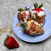 Strawberries, Sour Cream, and Brown Sugar