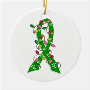 Mental Health Awareness Ribbon Ornament