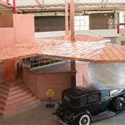 Frank Lloyd Wright Gas Station in Pierce Arrow Museum