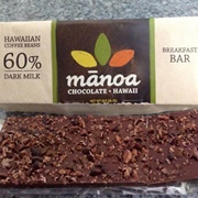 Manoa Breakfast Bar 60% Dark Milk Chocolate