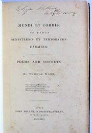 Poems (Thomas Wade)