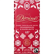 Divine Cranberries & Hazelnuts Dark Chocolate