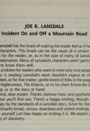 &quot;Incident on and off a Mountain Road&quot; (Joe R. Lansdale)