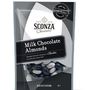 Sconza Game Day Chocolate Almonds Black & Silver