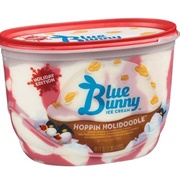 Blue Bunny Hoppin Holidoodle Ice Cream