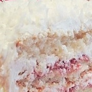 Lemon Raspberry Coconut Buttercream Cake