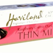 Haviland Raspberry Creme Dark Chocolate Thin Mints
