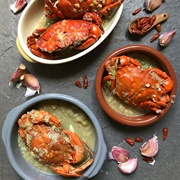 Cangrejos Al Ajillo (Crabs in Garlic Sauce). Ecuador