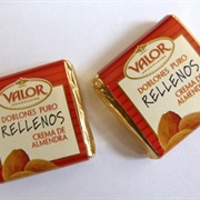 Valor Doblones Puro Rellenos Crema De Almenda