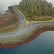 Heart-Shaped Island, Alaska, USA