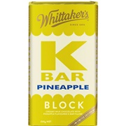 Whittaker's K Bar Pineapple Block