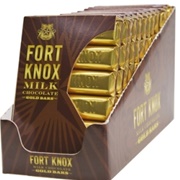 Fort Knox Milk Chocolate Gold Candy Bars