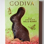 Godiva Solid Chocolate Bunny