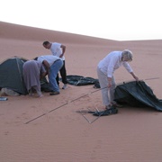 Pitched a Tent in the Desert