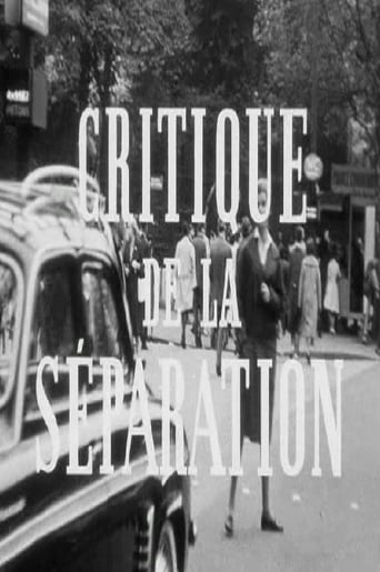 Critique De La Séparation (1961)