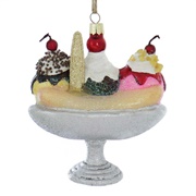 Banana Split Ornament
