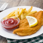 Schnitzel With Ketchup
