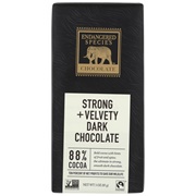 Endangered Species Strong + Velvety Dark Chocolate 88%