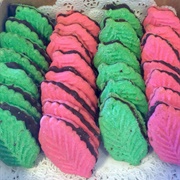 Pink and Green Cookies