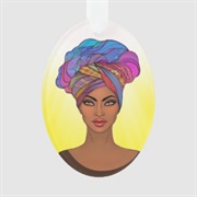 African Woman Ornament