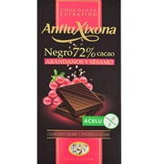 Antiu Xixona Negro 72% Cacao Arandanos Y Sesamo