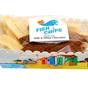 Fish & Chips Milk & White Chocolate