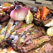 Chimichurri Flank Steak. Argentina