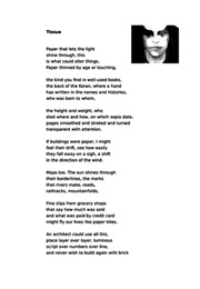 Tissue (Imtiaz Dharker)