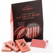 Cafe-Tasse La Vie En Rose Chocolat Ruby