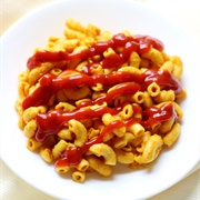Mac and Cheese With Ketchup