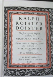 Ralph Roister-Doister (Nicholas Udall)