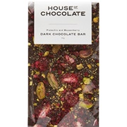 House of Chocolate Pistachio & Boysenberry Dark Chocolate Bar