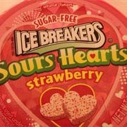 Ice Breakers Sours Hearts Strawberry