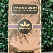 Manoa 70% Dark Chocolate (Hawaii)