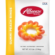 Albanese Gummi Peach Rings